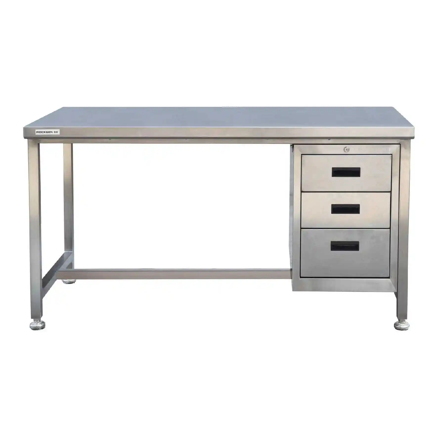 Stainless Steel Workbench with 3-Drawers Cabinet 1