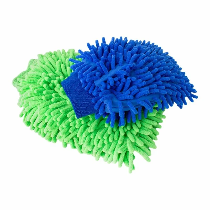 Ragmage Microfiber Chenille Coral Fleece Double Sided Car Wash Gloves 1