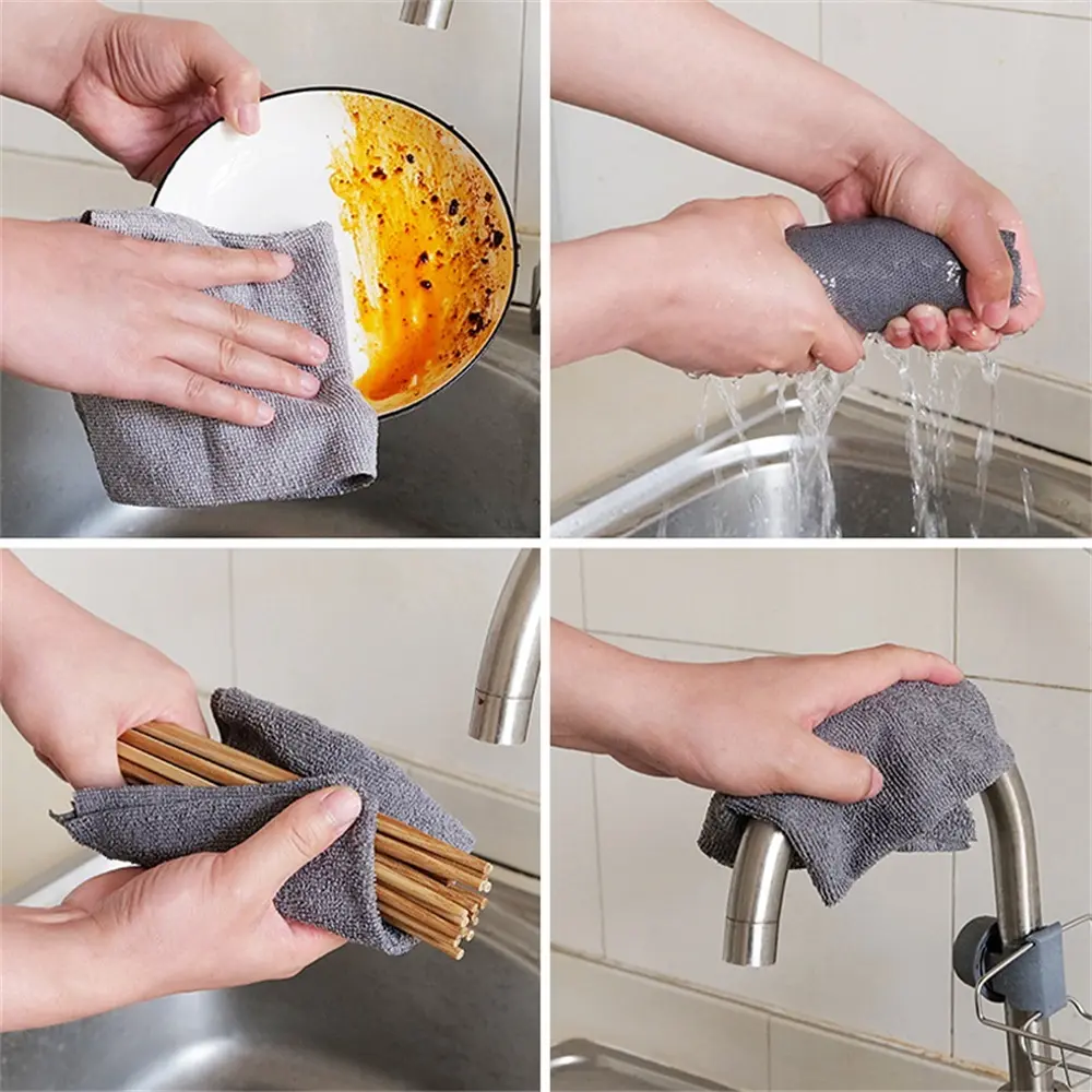 Fine Quality Microfiber Glass Cleaning Cloth with Good Price for Home Cleaning 3