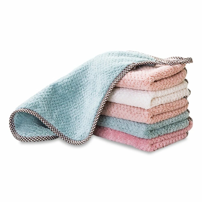 Dishwashing Cloth Kitchen Cleaning Towels 25X25CM Nonstick Oil 1