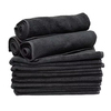 Microfiber Wholesale 12x12 Cleaning Cloth Pack of 12 Car Towel Black 6