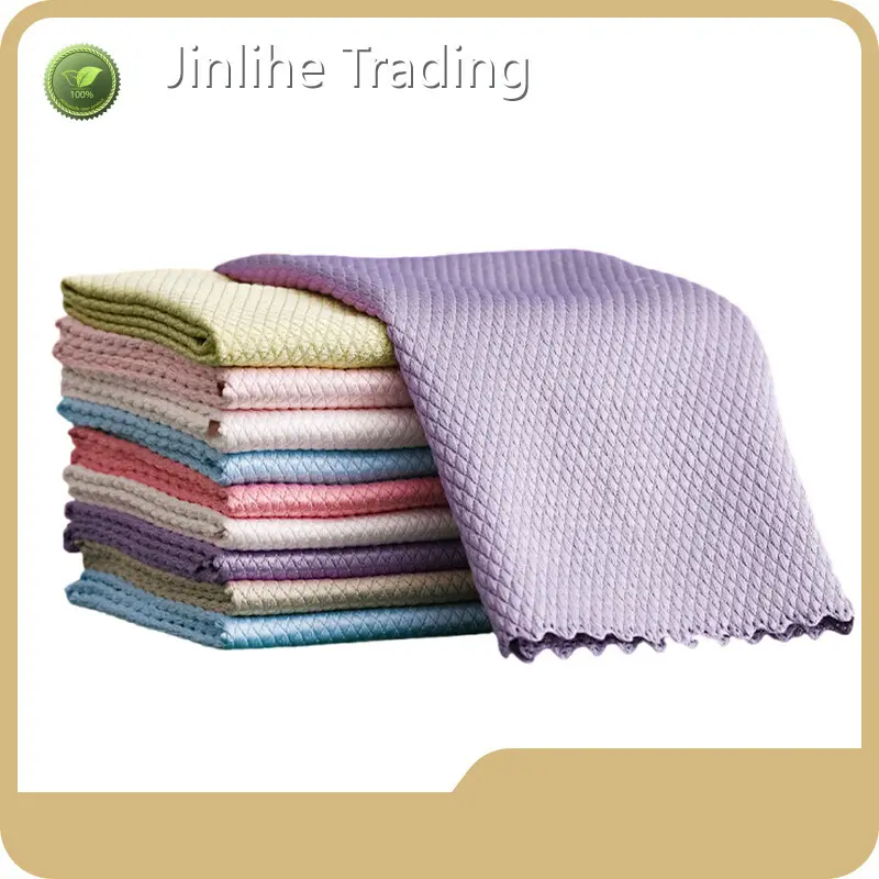 Fine Quality White Microfiber Towels with Good Price Automobile Glass Cleaning 1