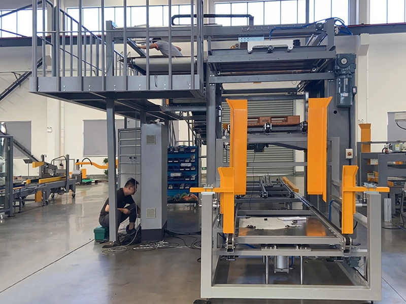 High-position Palletizer Holds 8-10 empty trays 1