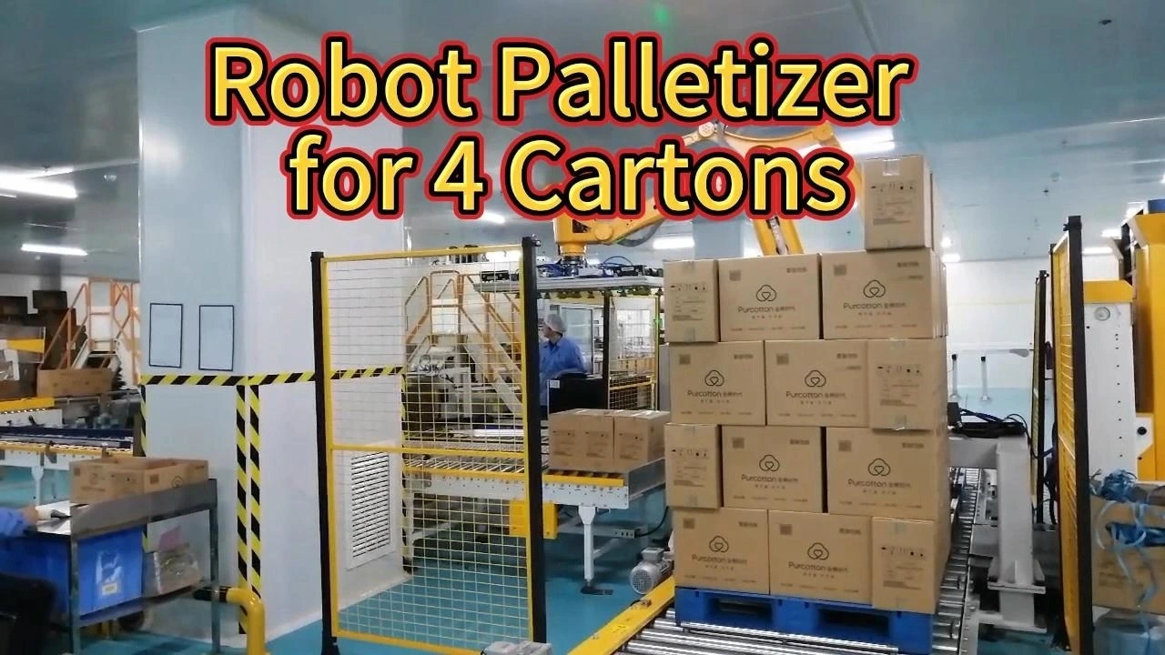 Paletizador robotizado para 4 cajas 1
