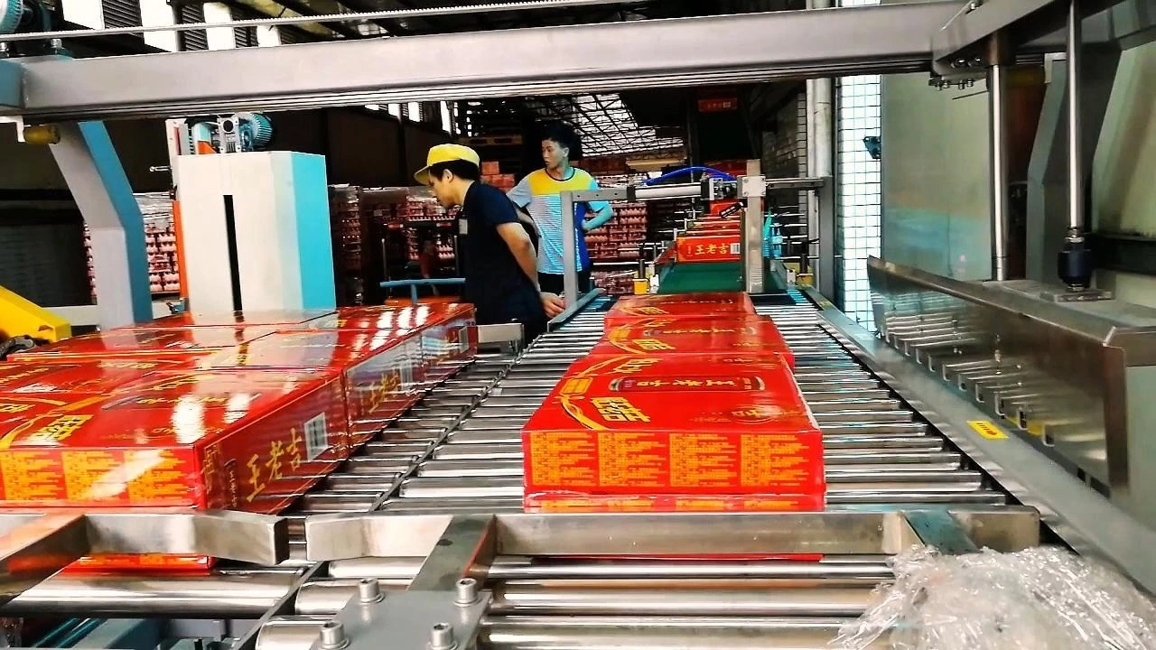 Low-level palletizer Herbal tea 1