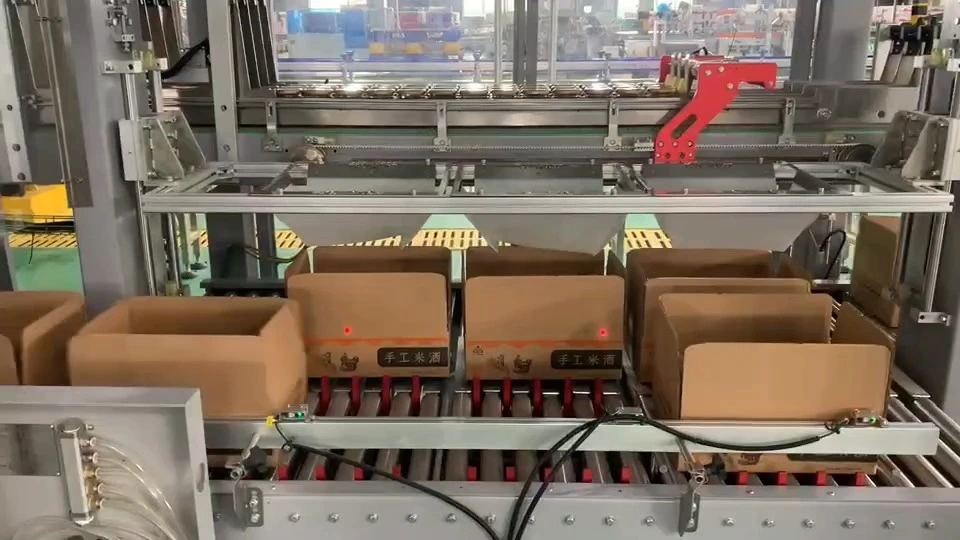 Confezionatrice automatica per vino di riso in barattoli di vetro quadrati - WKD-CZX30A 1