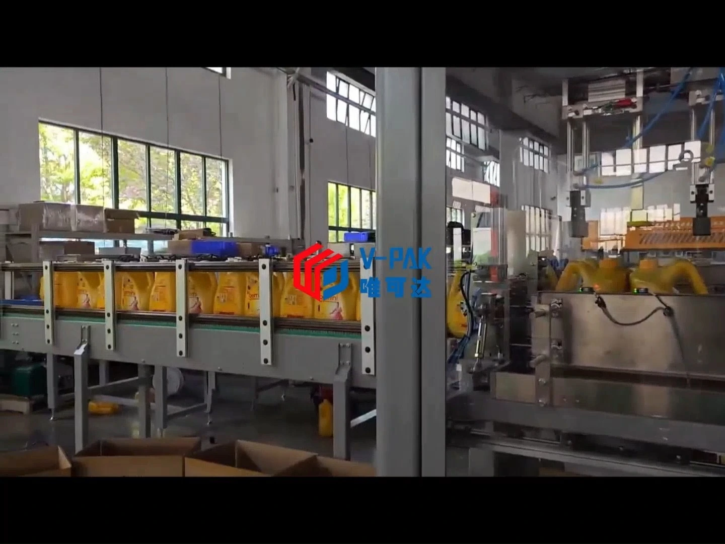 Drop Down Case Packer for Edible Oil (5L–15L) – Successful Project in India 1