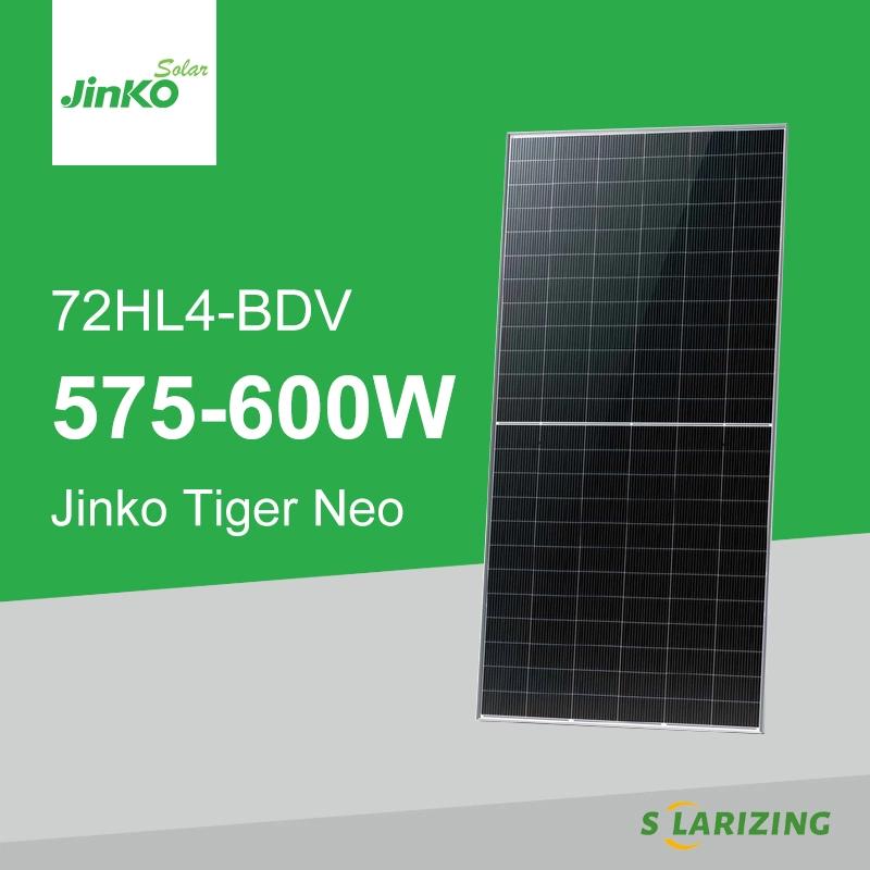 Jinko575-600W Solar Panels 72HL4-BDV 575W 580W 585W 590W 595W 600W 1
