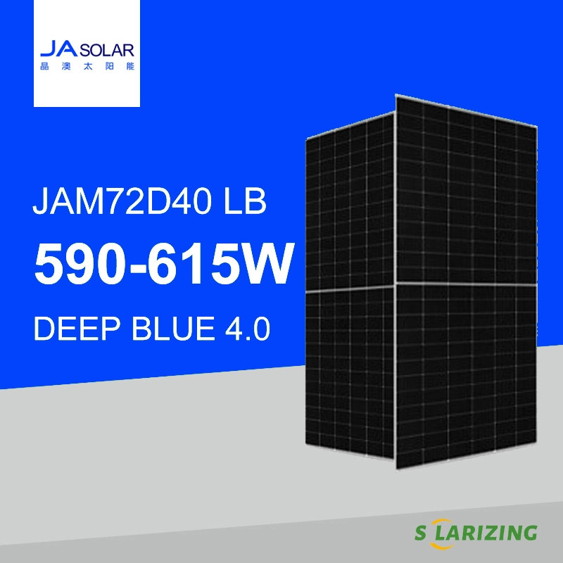 JA 590-615W Solar Panels JAM72D40 LB 590W 595W 600W 605W 610W 615W 1