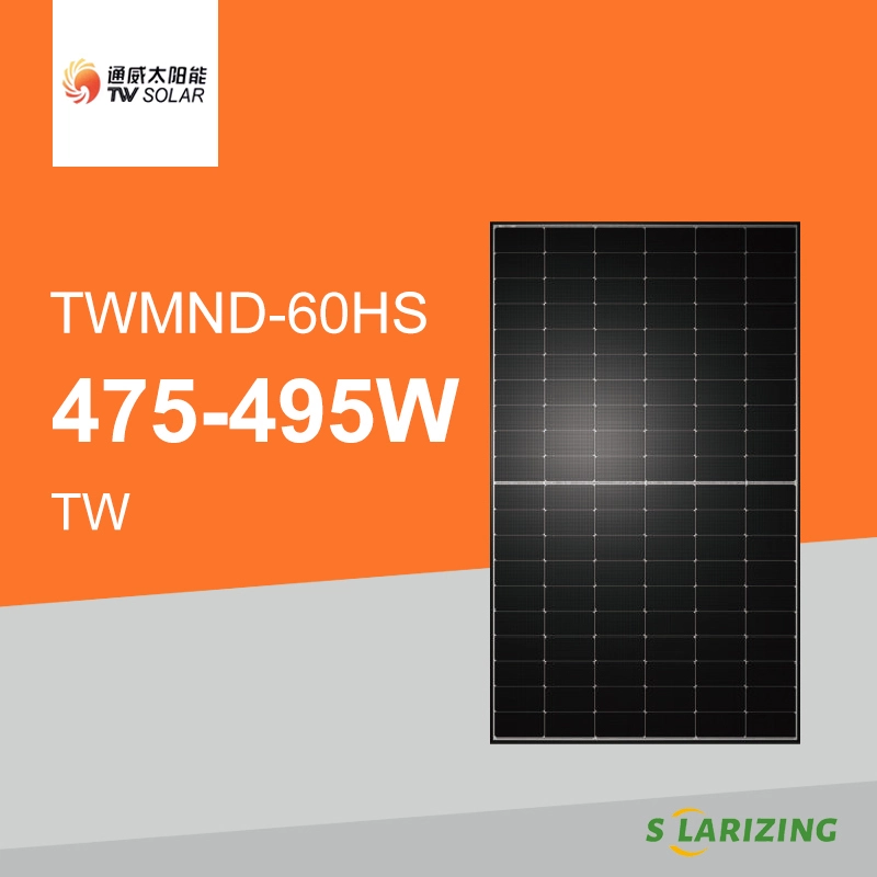 TW 475-495W Solar Panels TWMND-60HS Black 475W 480W 485W 490W 495W 1