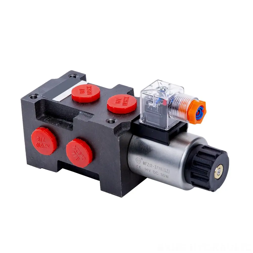 V6 Series Flow Diverter Valve Directional Control Valve DC 12V/24V 1
