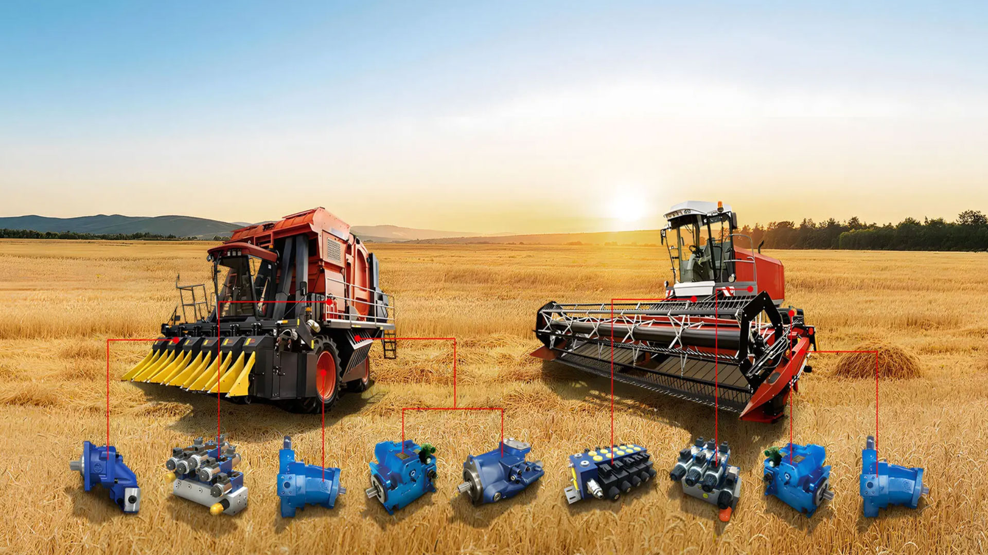  Peças hidráulicas e agrícolas de fábrica na China 