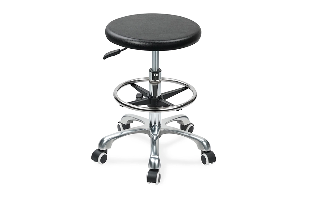 IC015 ESD-SAFE PU Lab Stool với thang máy khí & Điều chỉnh độ cao vòng chân cơ sở năm sao cho sự ổn định cho hội thảo 1