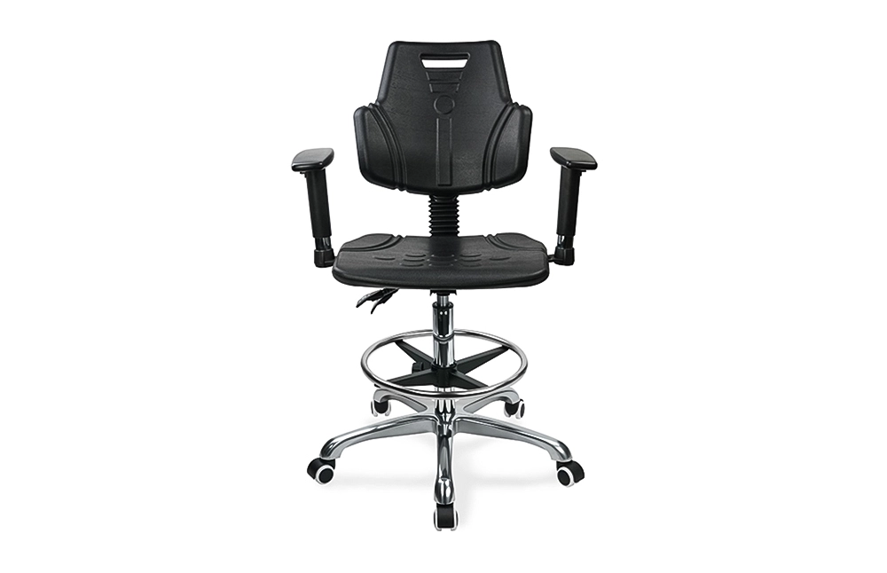 Profesionální ergonomická otočná židle IC142 s PU Backrest & opěrka nastavitelný prsten nohou & 5-star základna pro laboratoře 1