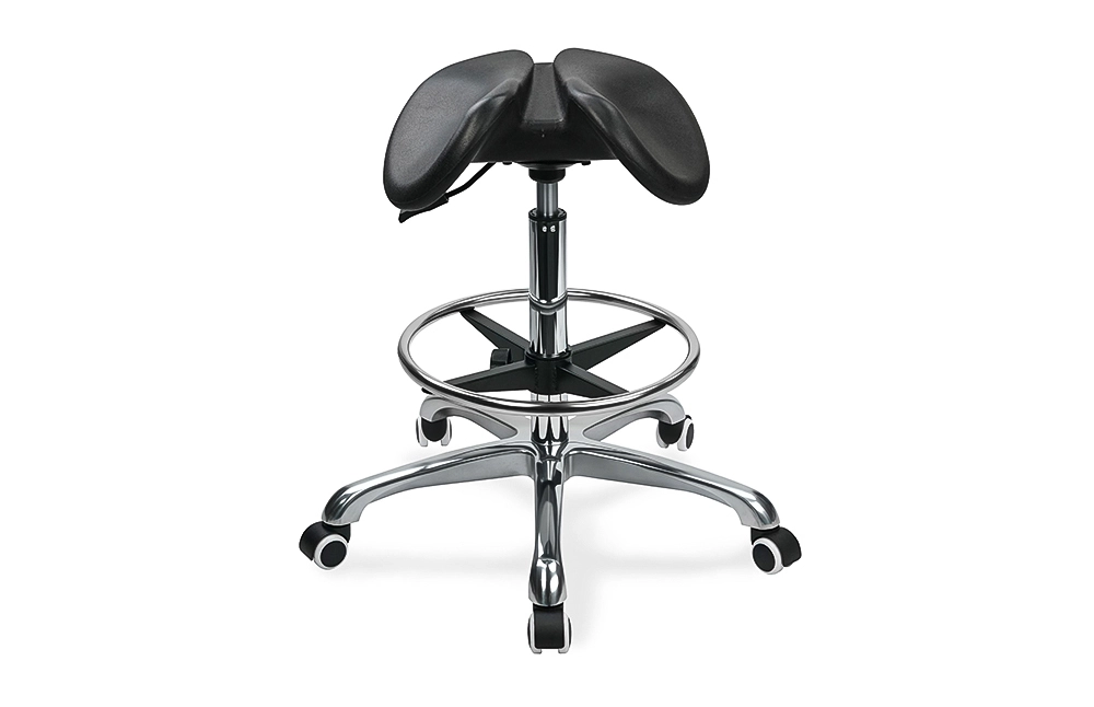 Dental Medical Saddle Stolice IC121 Anatomická PU hliníková základna pro kliniky OEM 1