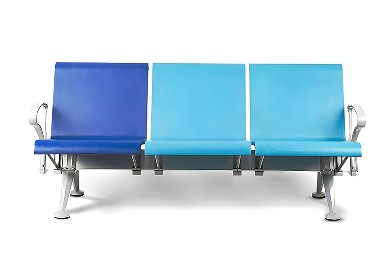 PU Airport Terminal Chairs Ergonomic Aluminum Waiting Seats LC090 Designed by HEWEI 1