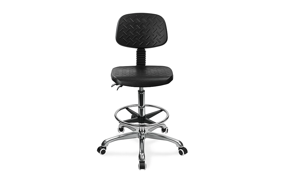 Cadeira ergonômica de laboratório com backrest Pu 360 ° Giratório & A base de 5 estrelas de serviço pesado suporta longas horas em laboratórios 1