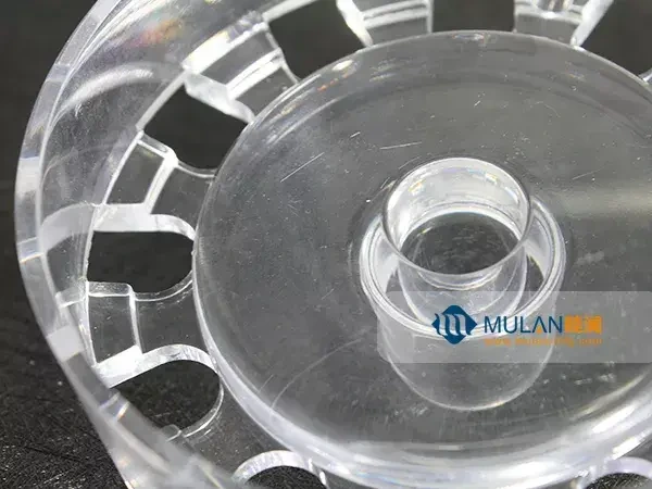Acrylic injection molded turbine housing - MULAN 1