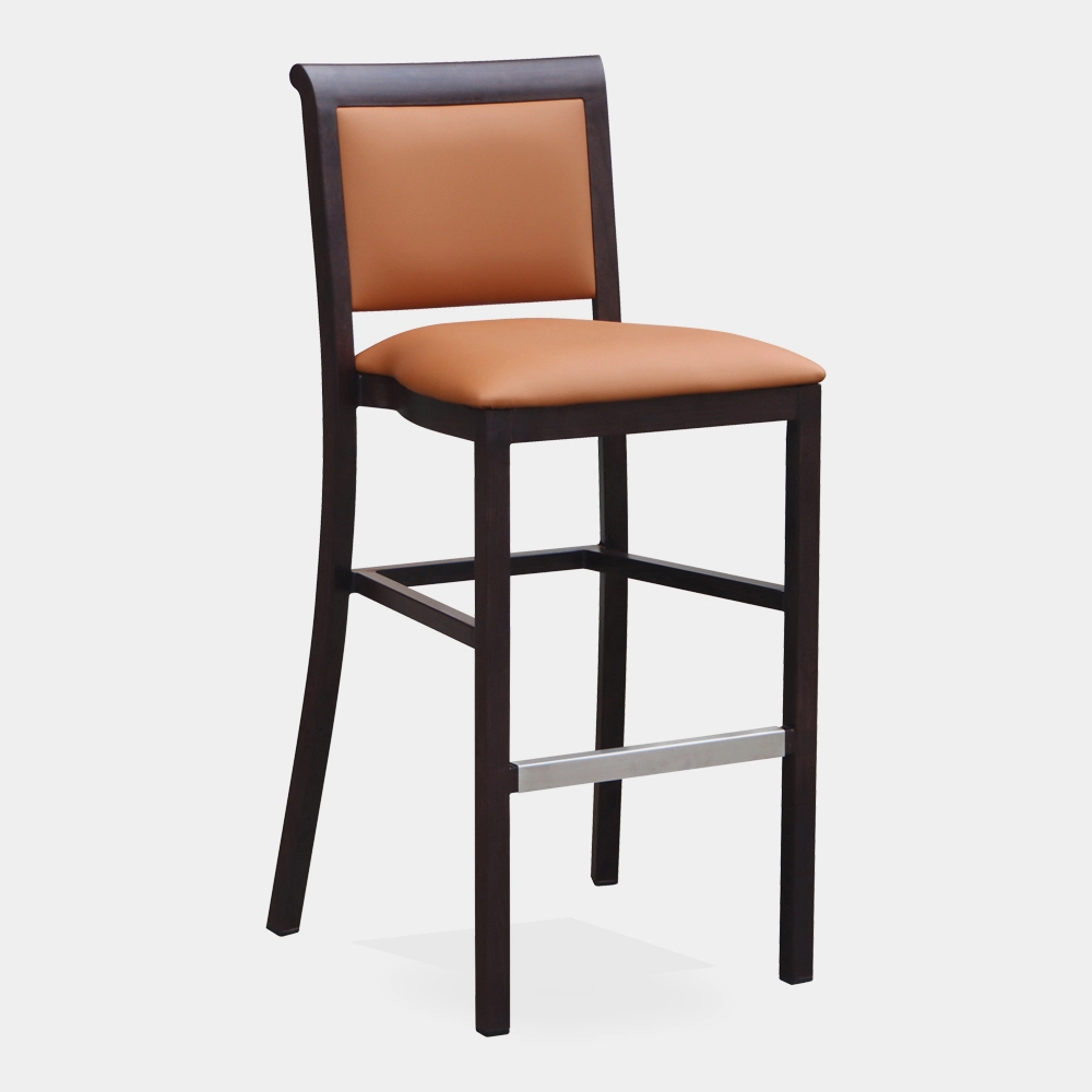 Barstool de grãos de madeira forte para o restaurante Cafe Bar 1