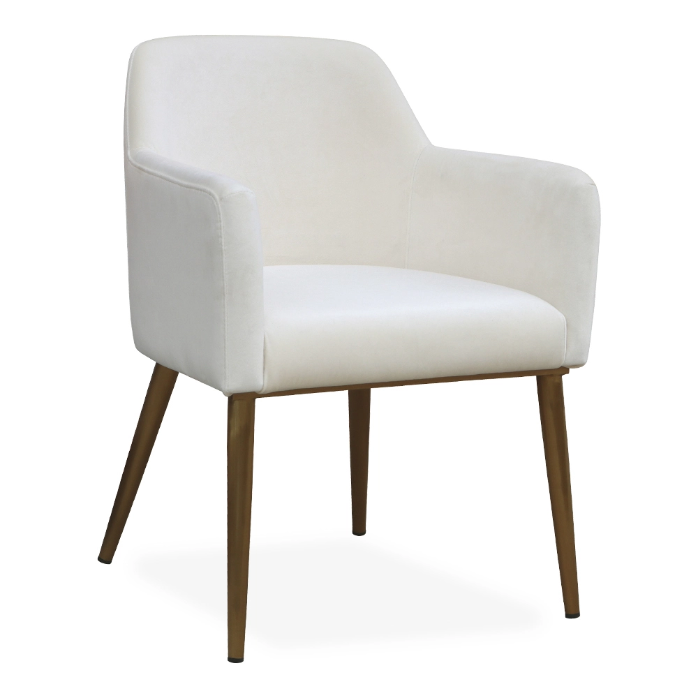 Wholesale Beige White Velvet Dining Chairs For Rent Wedding Restaurant Hotel HX697 1