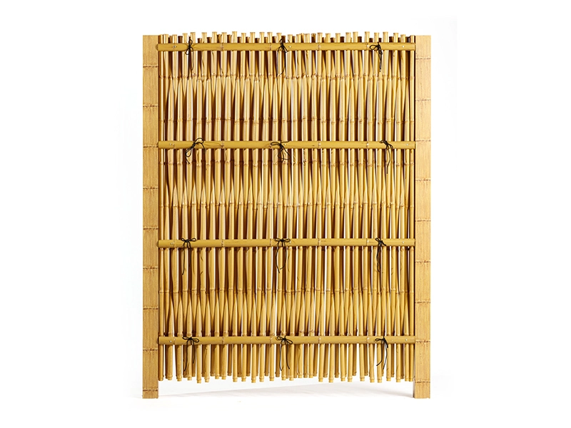 HDPE synthetic bamboo fence for Japanese-style garden decoration 1