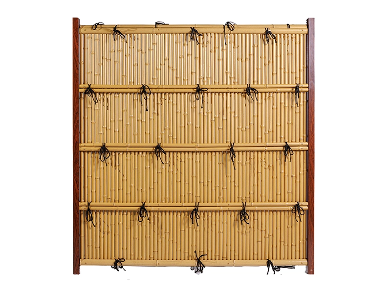 Fire-retardant plastic PVC bamboo railings are used in Japanese temples 1