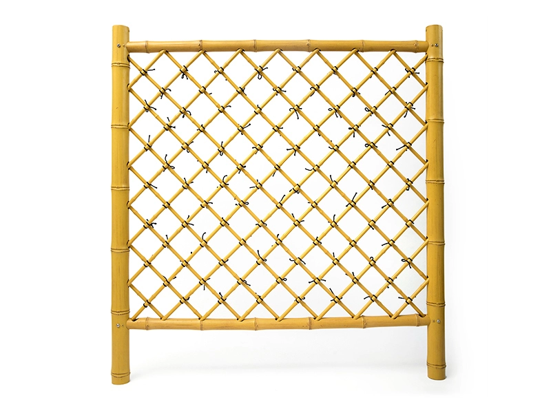 Nylon Bamboo Fence Panels - 2m Outdoor Security w/Wood/Metal Frames 1