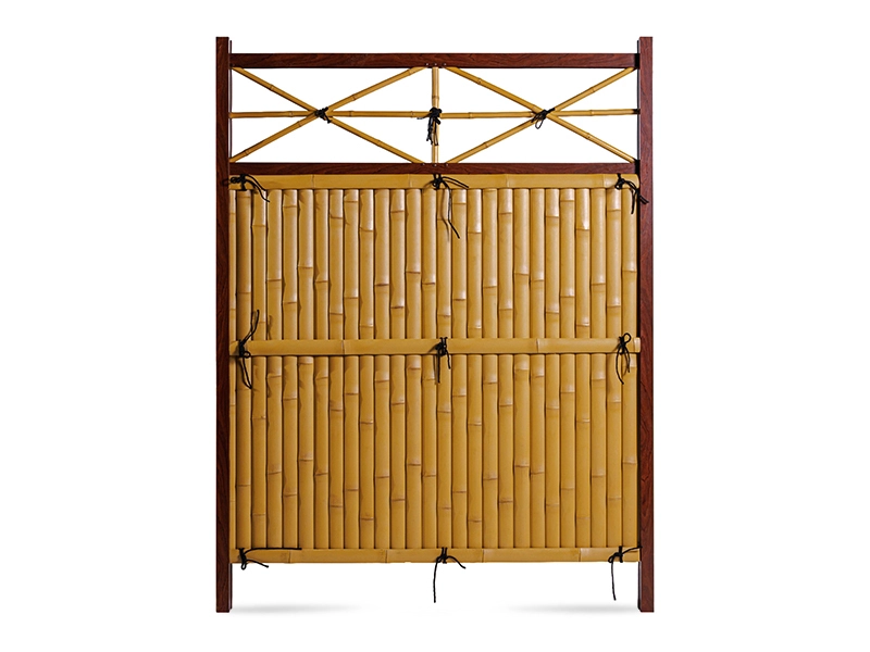 Chinese-style hand-woven outdoor weather-resistant artificial bamboo fence 1