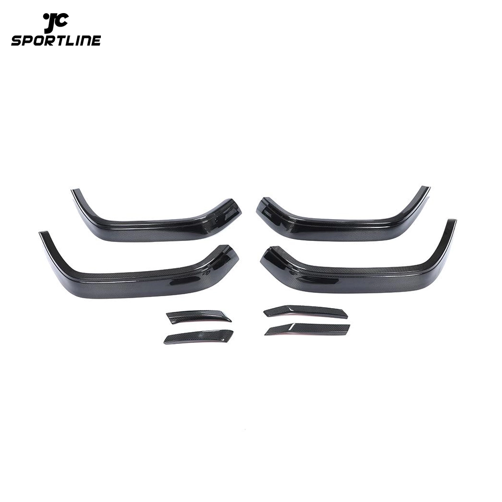 ML-LQ105 JCSPORTLINE Dry Carbon Fiber G63 Wheel Arch Fender Flare for Mercedes-Benz G500 G550 G63 AMG Base Sport Utility 4-Door 1