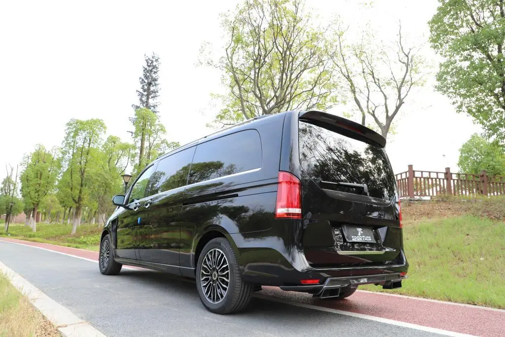 ML-QMN001 Carbon Fiber Rear Middle Spoiler for Mercedes Benz V-Class V200D V250 2018-2019 1