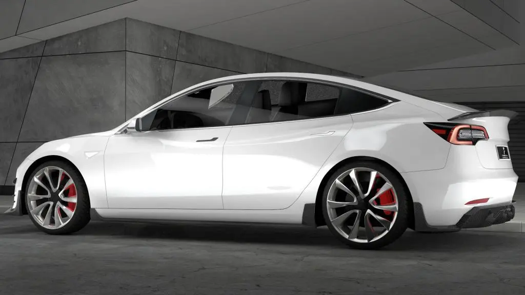 ML-YBX062 Carbon Fiber Auto Car Side Skirts for Tesla Model 3 Sedan 4-Door 2017-2019 1
