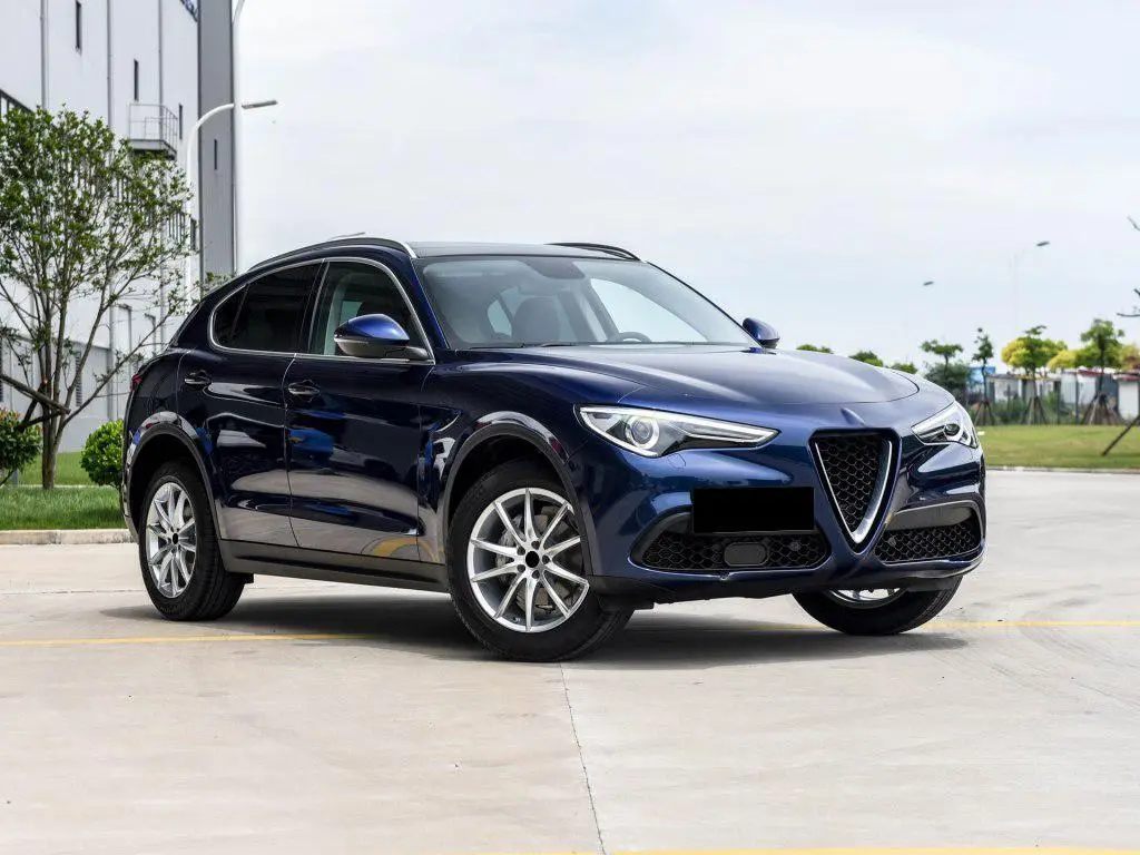 ML-XM418 Front Bumper Lip for Alfa Romeo Stelvio 2017 - 2019 Base Sport Utility 4-Door Carbon Fiber Front Bumper Lip Spoiler Splitters 1