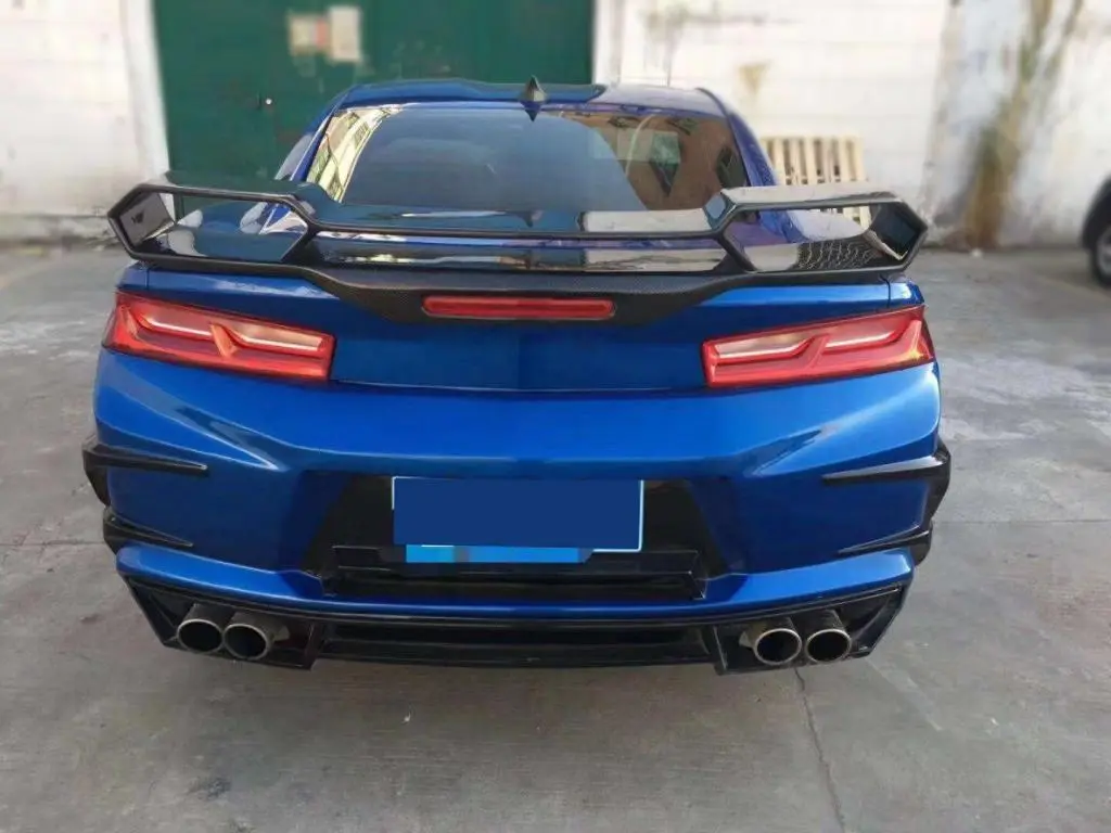 JC-HLY099 For Chevrolet Camaro Coupe 2016 2017 2018 Carbon Fiber Rear Trunk Spoiler Big Customized Boot Lip Wing 1