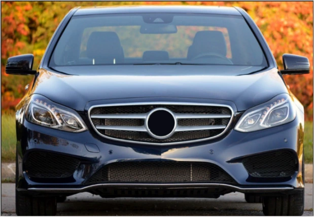 ML-YBX014  Carbon Fiber Front Bumper Lip Spoiler Splitters for Mercedes-Benz E Class E350 E400 4Matic Sport 4 Door Sedan Wagon 2013 - 2015 1