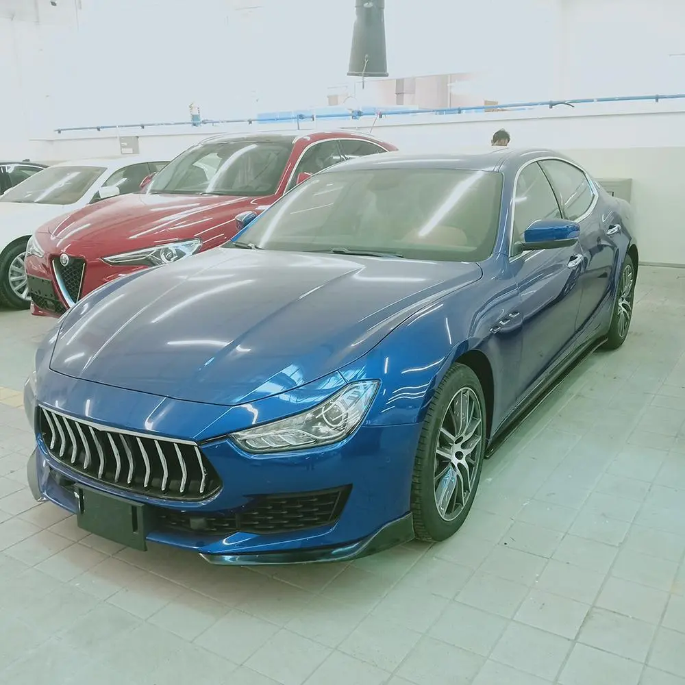 JC-HD240 Carbon Fiber Front Bumper Splitters for Maserati Ghibli 2018-2019 1