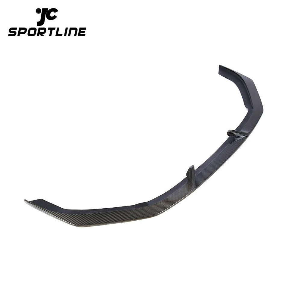 JC-HLY121  Front Bumper Lip Spoiler Splitters Apron for Audi RS3 Sedan 4 Door 2017 2018 Carbon Fiber Front Bumper Lip Spoiler 1