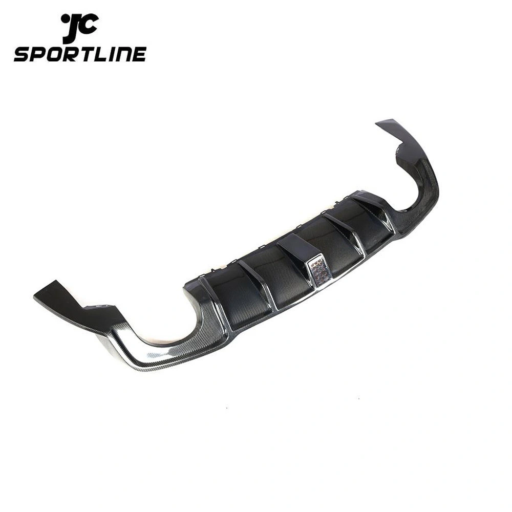 JC-HLY122  For Audi RS3 Sedan 4-Door 2017 2018 carbon fiber rear bumper lip spoiler Diffuser NON Standard 1