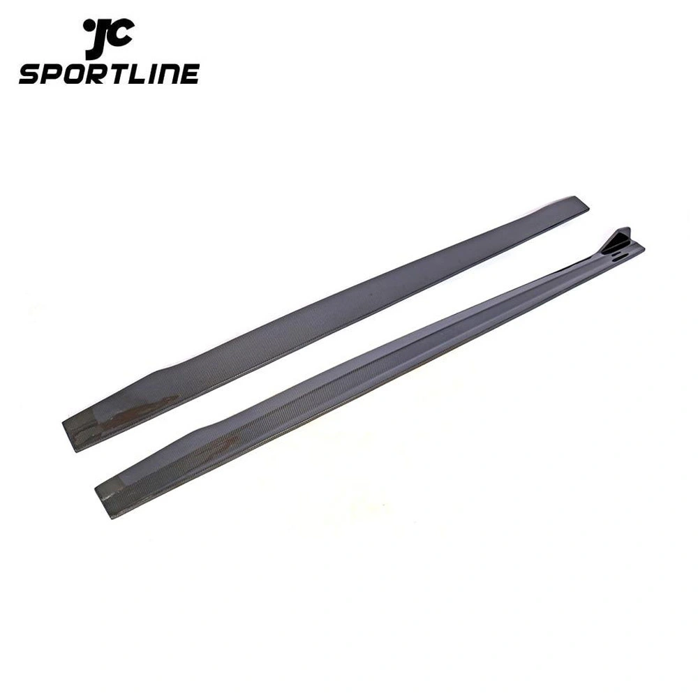 JC-HLY123  For Audi RS3 2017 2018 Carbon Fiber Side Skirts Extensions Bumper Lip Body Kits 1
