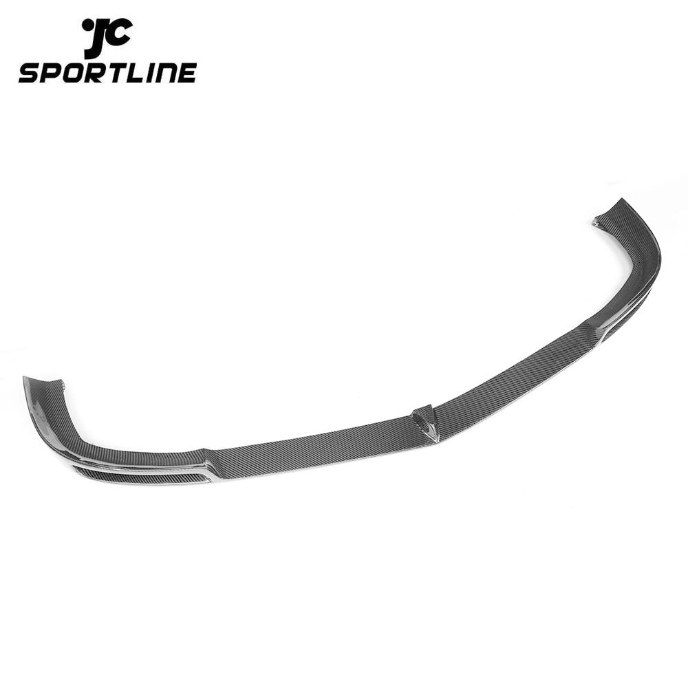 JC-XI073-1  For Mercedes-Benz C-Class W204 C204 AMG C63 Sedan Coupe 2012 - 2014 Front Bumper Lip Spoiler Splitters Carbon Fiber and FRP 1