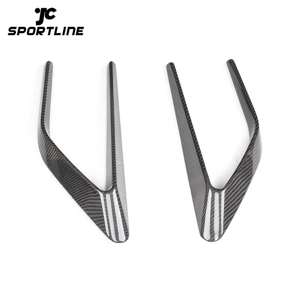 ML-XM182  2PCS Carbon Fibre Car Racing Front Fender Vents Trims Scoops for Mercedes Benz C-Class W205 C63 AMG Coupe 4-Door 2015-2017 1