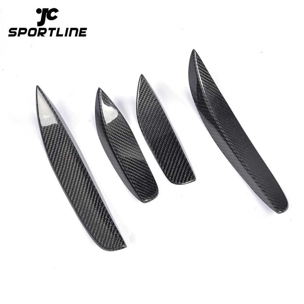 JC-BY005  Carbon Fiber W205 Front Bumper Vents Trims for Mercede s C-Class W205 C63 AMG Coupe 2-Door 15-17 1