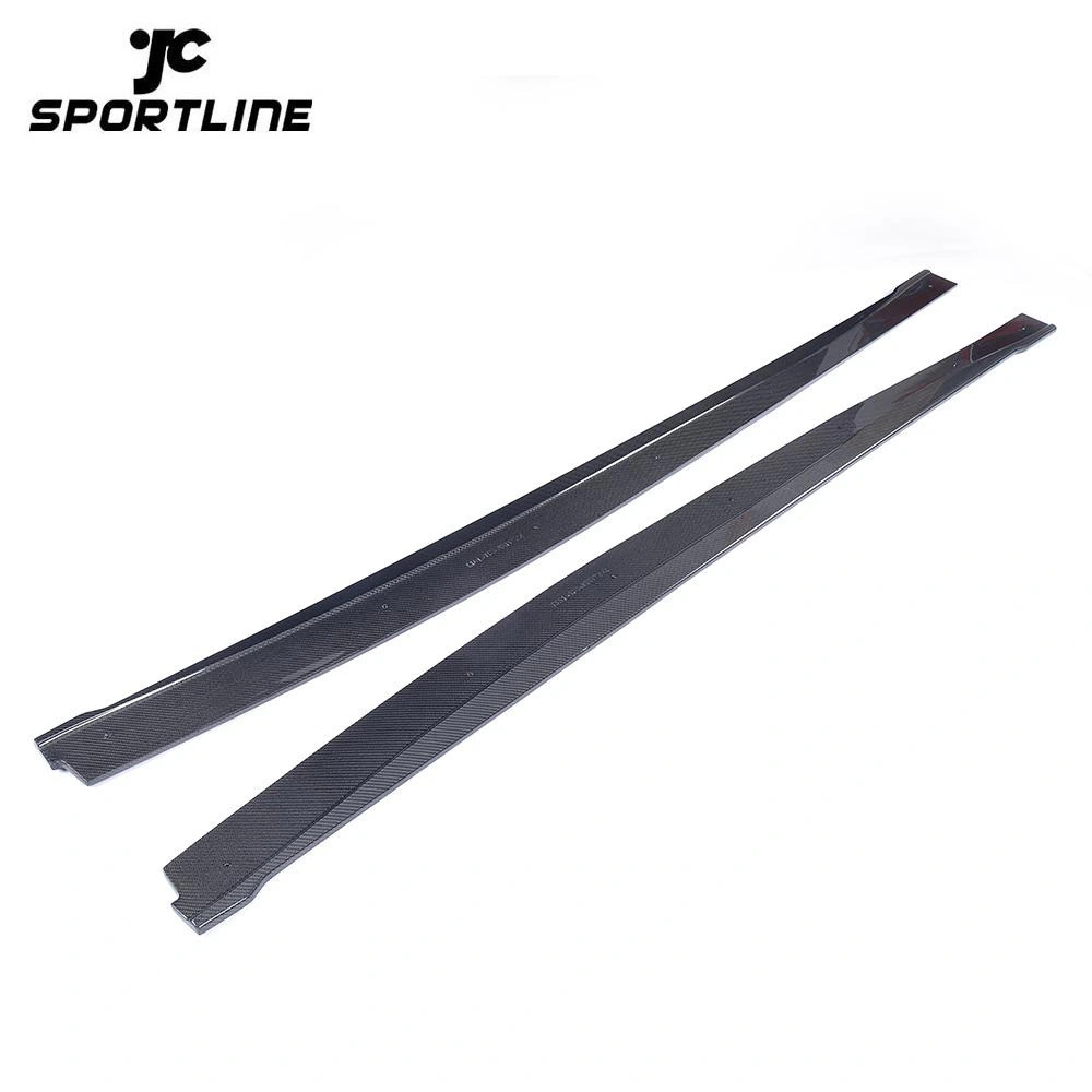 ML-XM172  Carbon Fiber Car Side Skirts Extensions Body Lips for Infiniti Q50 Sedan 4-Door 2013 - 2017 1