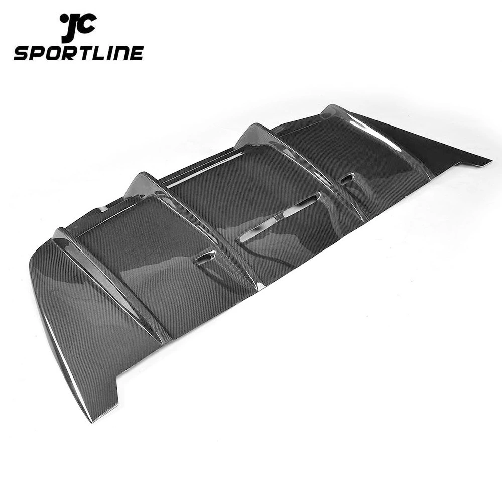 JC-BY001  Carbon Fiber Rear Bumper Guard Diffuser Lip for Mercedes-Benz C-Class W205 C205 C63 AMG Coupe Convertible 2-Door 2015 - 2017 1