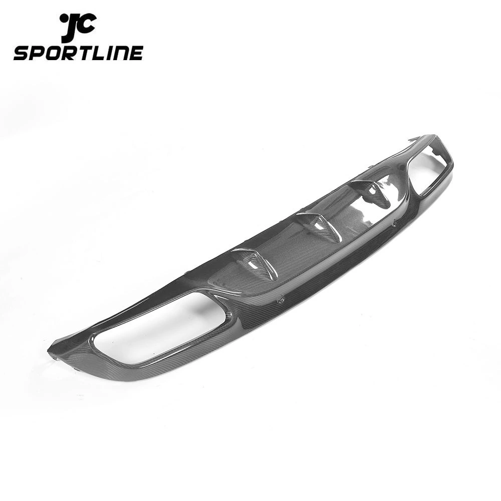 JC-BY010  C Class Carbon Fiber Rear Bumper Diffuser Lip Spoiler for Mercedes-Benz W205 C205 C63 AMG Coupe Convertible 2015 - 2019 1