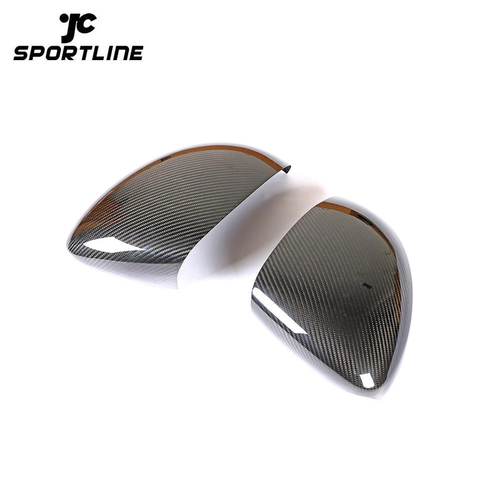JC-ZYY113  Carbon Fiber Side Rear View Mirror Cover Caps for Porsche Panamera 971 2017 2018 2019 Add On Style 1