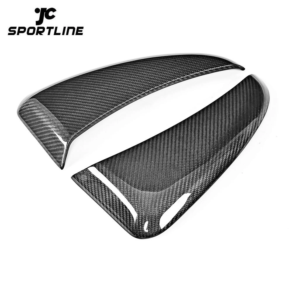 ML-XM304  Carbon Fiber Dry FRP Front Canard Vents Moulding Trims for Porsche Panamera 2017-2018 Sticker 1