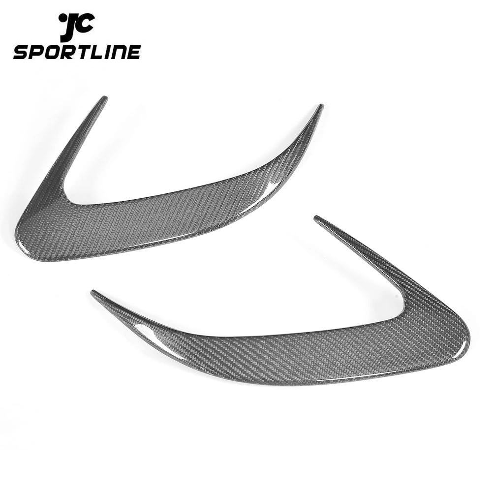 ML-XM298  Carbon Fiber / FRP Auto Rear Bumper Side Vent Trims Sticker Canards for Mercedes Benz W218 CLS-class Sedan 4 Door 2015 - 2017 1