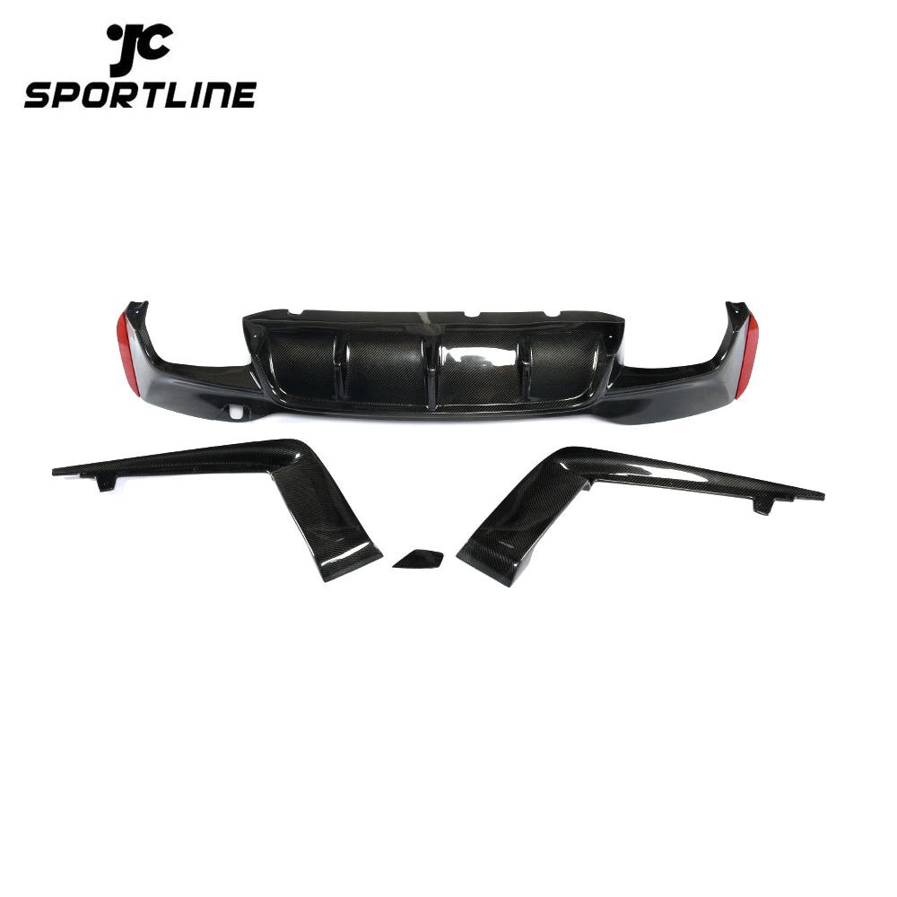 JC-HLY160 Carbon Fiber Rear Bumper Diffuser for BMW F90 M5 2018- 2019 1