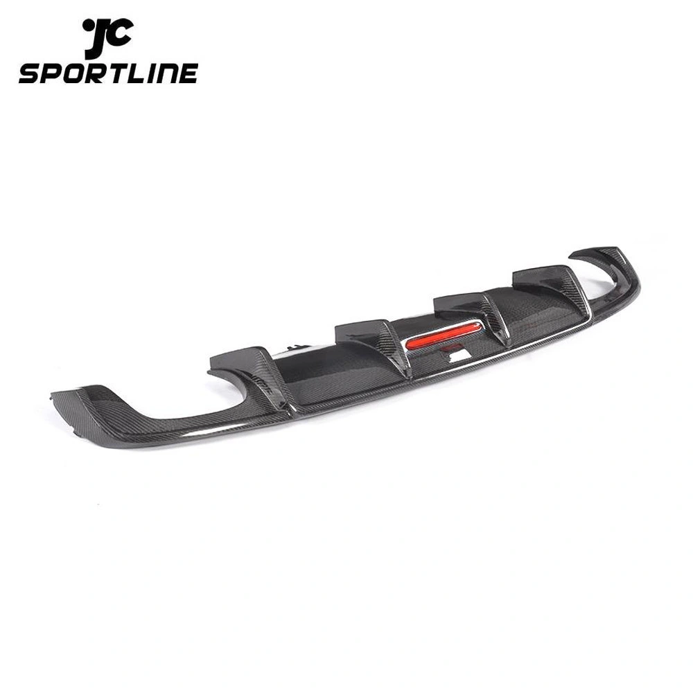 ML-HZJ011  For S4 Carbon Fiber Rear Bumper Diffuser Lip Spoiler for Audi A4 B9 Sline S4 A4 Sedan 4 Door 2017 - 2019 Bumper Guard Splitters 1