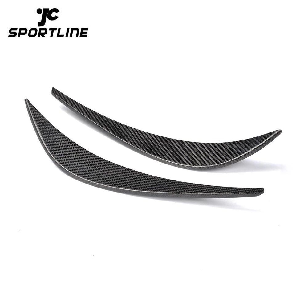 JC-ADR8007 Carbon Fiber Front Bumper Canards Splitters Fins for Audi R8 V8 V10 07-15 1